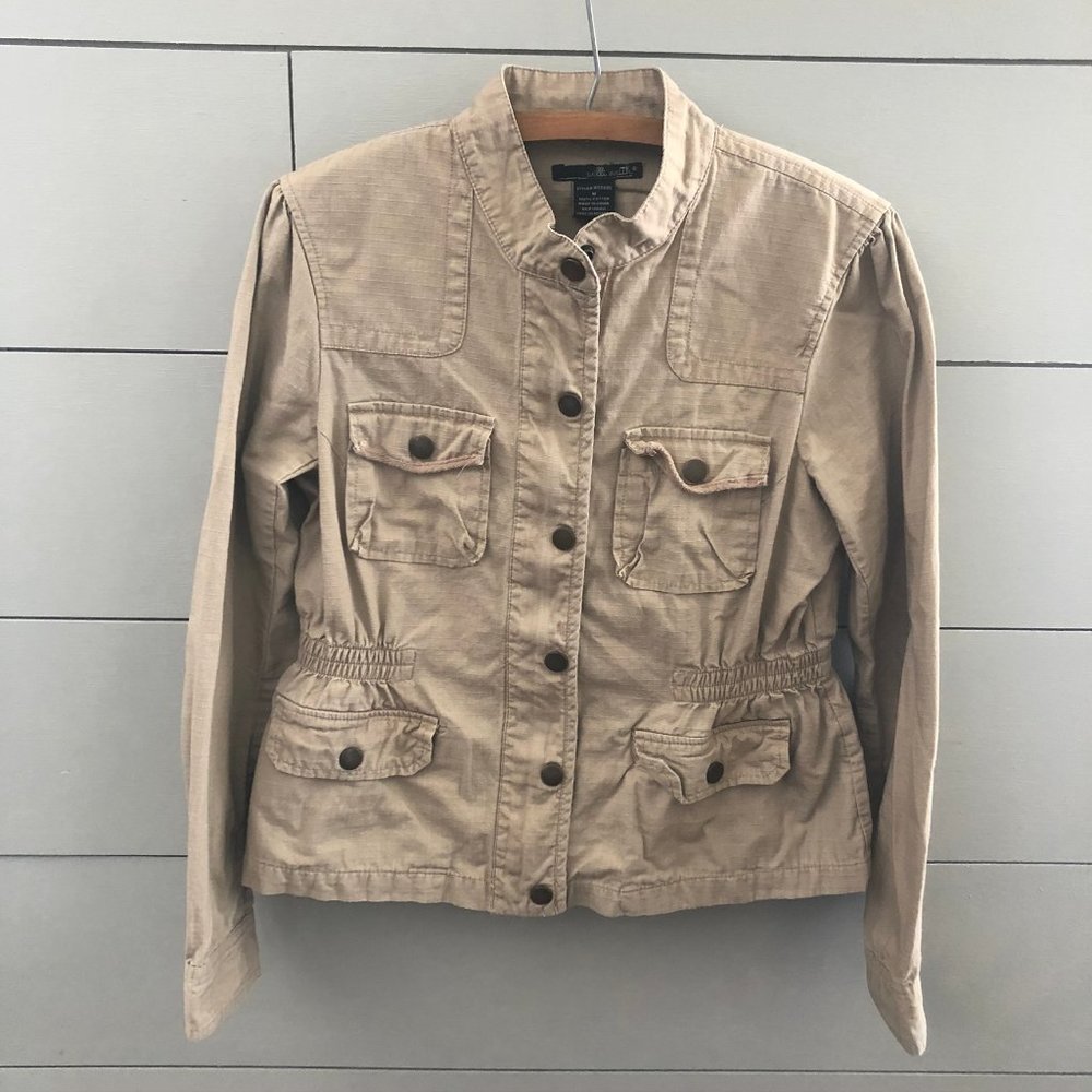 Willi Smith tan military jacket-Medium